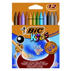 BiC KIDS Plastidecor Colouring Crayons [Pack 12]